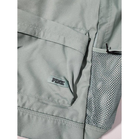 Victoria\'s Secret PINK Classic Backpack Side Pockets Laptop Divider Green NWT main image 4
